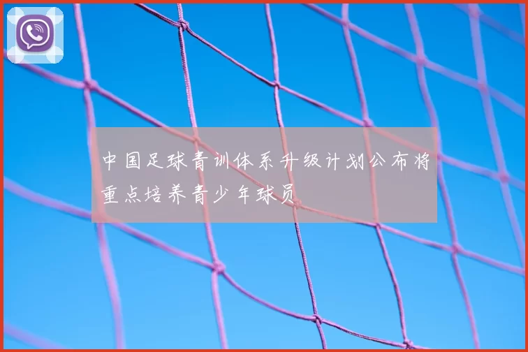 中国足球青训体系升级计划公布将重点培养青少年球员